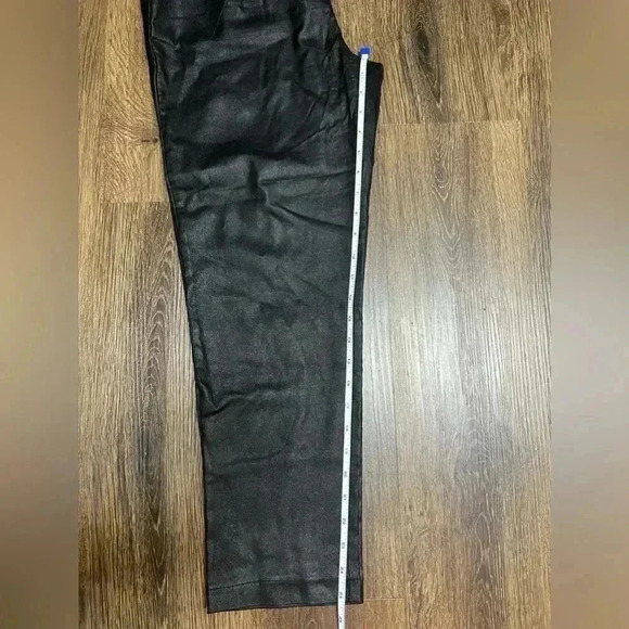 AKIRA faux leather pants high waisted elastic waist band size L (6) - Picture 8 of 10